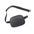Waterproof nylon waist bag with dark grey camouflage pattern and black adjustable strap - Camouflage