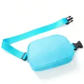 Professional cyan waterproof nylon waist bag with an adjustable strap for outdoor sports - Mint Green