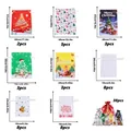 38pcs Christmas drawstring gift bag set with multiple sizes and festive patterns - Set 21 (38 Pcs)