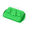 Green silicone Christmas tree cake mold 28cm for festive home baking pan - YH1254 Christmas Tree 3-Cavity Mold / Green