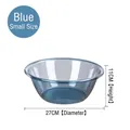 Blue small transparent washbasin with 27cm diameter and 11cm height. - Small / Transparent Blue