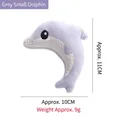 Adorabile peluche per gatti a forma di delfino con erba gatta, grigio, 11x10cm - Delfino Grigio