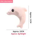 Simpatico giocattolo di peluche per gatti a forma di delfino rosa con misure di taglia - Delfino Rosa