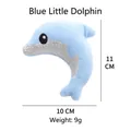 Adorabile giocattolo a forma di delfino blu in peluche con erba gatta per gatti e animali - Delfino Blu