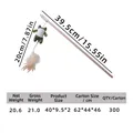 Interactive frog plush cat teaser wand with natural feathers and long wooden handle stick - Wooden Rod Plush Frog Style