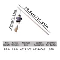 Wooden interactive cat teaser wand with plush penguin and natural feather dangle - Wooden Rod Plush Penguin Style