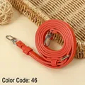 Premium adjustable orange PU leather replacement shoulder strap for handbags and purses - 119.5CM*1.0CM Gold Clasp / Orange