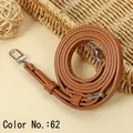 Adjustable brown PU leather replacement shoulder strap for crossbody and handbags - 119.5CM*1.0CM Gold Clasp / Camel