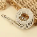 Beige adjustable PU leather replacement shoulder strap with silver hooks for bags - 119.5CM*1.0CM Gold Clasp / Beige