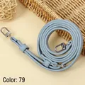 Adjustable light blue PU leather shoulder strap for crossbody bags with silver metal clasps - 119.5CM*1.0CM Gold Clasp / Blue Grey