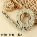 Adjustable replacement PU leather shoulder strap in light sage green, color code 120A - 119.5CM*1.0CM Gold Clasp / Gold