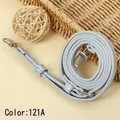 Adjustable grey PU leather replacement shoulder strap for crossbody bags, color 121A. - 119.5CM*1.0CM Gold Clasp / Silver
