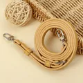 Adjustable beige PU leather replacement shoulder strap for crossbody bags, color 63 - 119.5CM*1.0CM Gold Clasp / Camel