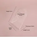 Transparent acrylic L-shaped display stand with circular cutout for jewelry photography props - Single Stand (001)