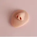Silicone nose model for piercing practice, flesh-colored realistic skin texture. - Nose (001)
