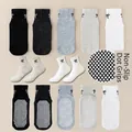 Comfortable anti-slip children floor socks with bow embroidery and silicone dots - 8mo-2yr XS (Foot 9-12cm) / Non-slip Flat Bow Style / Multicolor