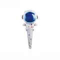 Astronaut shaped handheld foil balloon wand for space themed children birthday party - Handheld Stick Astronaut (27.5*61CM)