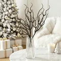 Branches décoratives noires pailletées dans un vase pour une décoration élégante - 34cm-7g / Noir
