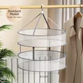 61cm diameter double-layer breathable mesh hanging drying basket for sweaters and herbs - Large Double Tier Thickened