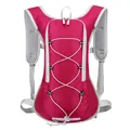 Lightweight water-resistant pink outdoor sports backpack for cycling, hiking and trekking - 29*10*41CM / Rose Red