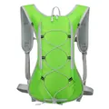 Lightweight lime green outdoor hiking and cycling backpack with adjustable bungee cords - 29*10*41CM / Green