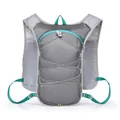 Gilet d'hydratation de cyclisme gris léger avec sangles bleu sarcelle pour le marathon - Moins de 20L / Sac à Dos Uniquement / Gris
