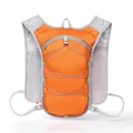 Lightweight orange running hydration vest backpack with breathable mesh shoulder straps - Below 20L / Backpack Only / Orange