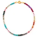 Collar bohemio de cuentas de calcedonia arcoíris para mujer con elegante cierre dorado - Estilo de Cuentas de Ábaco Coloridas (款式4)