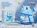 Pistolet à bulles électrique en forme de dauphin bleu pour enfants avec solution - Forme de Dauphin Bleu (Boîte)