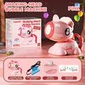 Machine à bulles licorne rose automatique avec batterie et solution de bulles - Style Licorne Rose (Batterie au Lithium)