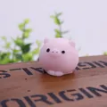 Adorable pink pig squishy squeeze toy for stress relief made of soft TPR material - Chubby Pig