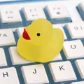 Cute yellow rubber duck TPR squishy stress relief toy for office desk and home decor - Yellow Duck