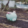 Adorable mint green animal mochi squishy stress relief toy made of soft TPR rubber - Green Deer