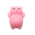Soft pink animal shaped TPR squishy decompression toy for stress relief and fun play - Pink Cat