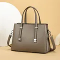 Borsa tote kaki capiente da donna, borsa a mano professionale per l'ufficio - 30*13*21cm / Grigio elefante