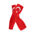 Red cooling arm sleeves with Turkish flag design for outdoor sun protection - One Size / Turkey