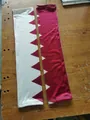 Breathable cooling ice silk arm sleeves featuring Qatar flag design for outdoor sun protection - One Size / Qatar