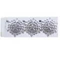 Glittery silver snowflake Christmas tree hanging ornaments set of 3 in clear box. - Silver Snowflake