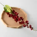 Eleganter langer Zweig dunkelrote künstliche Glockenblume für Hochzeitsdekoration - Rot
