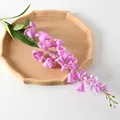Elegant artificial long-stemmed purple flowers for wedding and hotel floral decor - Purple