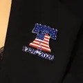 Commemorative US 250th anniversary Liberty Bell enamel pin with 1776-2026 flag design - Style K-1058 / White