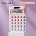 Calculatrice portable à 12 chiffres style clavier mécanique dégradé rose et bleu pastel - 858max Rose-Bleu