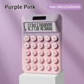 Calculatrice de bureau portable à 12 chiffres avec touches dégradé violet et rose - 858max Violet-Rose