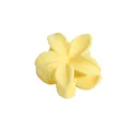 Petite pince à cheveux mignonne en forme de fleur jaune avec finition brillante pour femmes - Forme de Fleur / Jaune