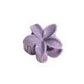 Mini pince à cheveux en forme de fleur violette avec finition mate pour femmes - Forme de Fleur / Violet