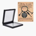 Stainless steel Father's Day keychain with tool pendants and black display case - Black With Card And Gift Box