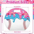 Baseball themed stand-up candy bag with dimensions 25x22.5 cm for various party gifts - 25*22.5cm / Baseball Ice Cream