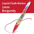 1mm wine red erasable liquid chalk marker for glass and LED boards - 0.7mm Single / Burgundy