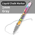 Premium gray erasable liquid chalk marker with 1mm fine tip for glass and LED boards - 0.7mm Single / Gray