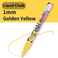 Professional 1mm golden yellow liquid chalk marker for glass and LED writing boards - 0.7mm Single / Gold Yellow